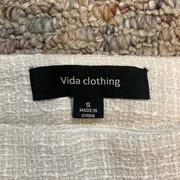 Vida Cream Tweed Skirt - Picture 2 of 2